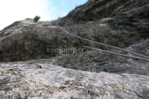 Desplome - Vía Ferrata La Concha - San Roque de Riomiera - RocJumper